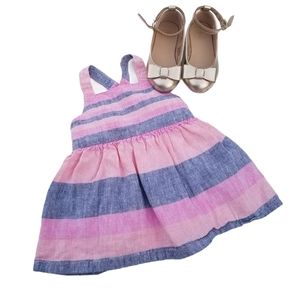 Carter's Linen baby dress 3 months